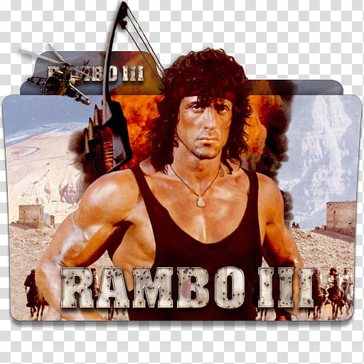 Rambo Collection Part  Folder Icon , Rambo III transparent background PNG clipart