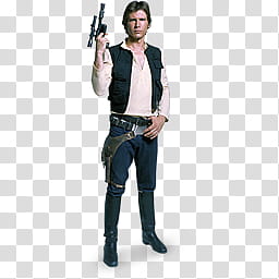STAR WARS Characters and Droids Alpha Icons , Han Solo,  transparent background PNG clipart