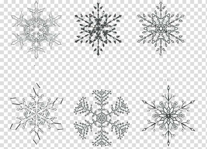 Snowflakestar silver, six gray snow flakes transparent background PNG clipart