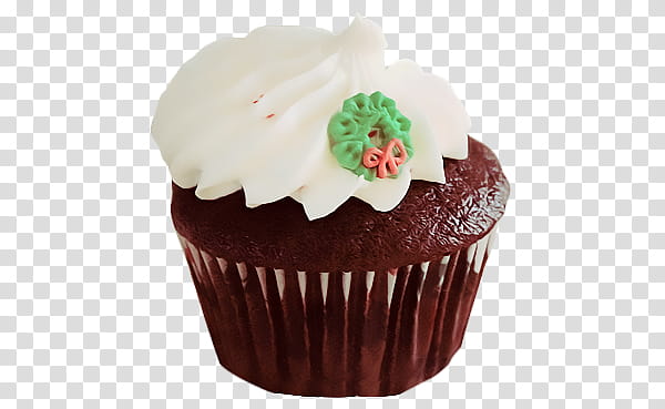 CHRISTMAS MEGA, chocolate cupcake transparent background PNG clipart