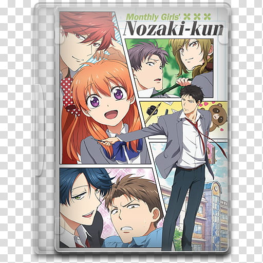 Summer Anime TV DVD Style Icon , Kuusen Madoushi Kouhosei no Kyoukan, male  and three females character DVD case icon transparent background PNG  clipart