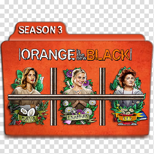 Orange Is The New Black folder icons Season , OITNB S J transparent background PNG clipart