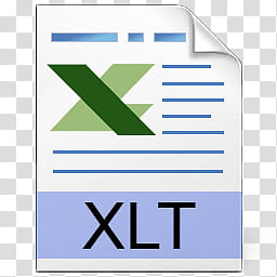 Office FileTypes, XLT logo transparent background PNG clipart