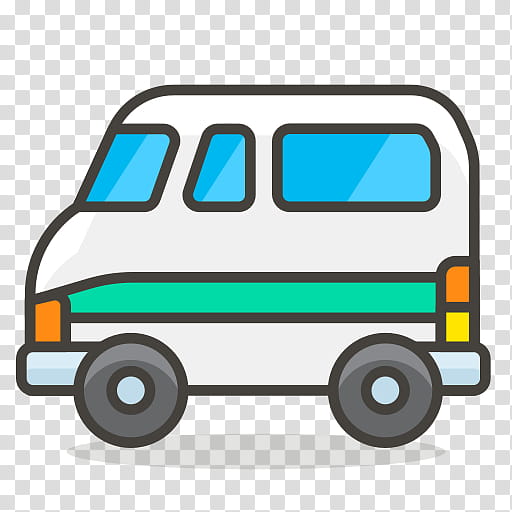 Car Emoji, Bus, Minibus, Transport, Commercial Vehicle, Cartoon, Line, Rolling transparent background PNG clipart
