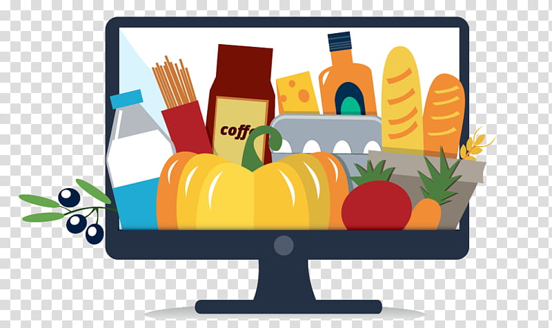 Online Shopping, Online Grocer, Grocery Store, Drawing, Output Device, Technology, Computer Monitor, Computer Monitor Accessory transparent background PNG clipart