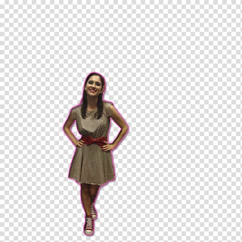 Martina Stoessel y Lodovica Comello, woman wearing white and pink dress transparent background PNG clipart