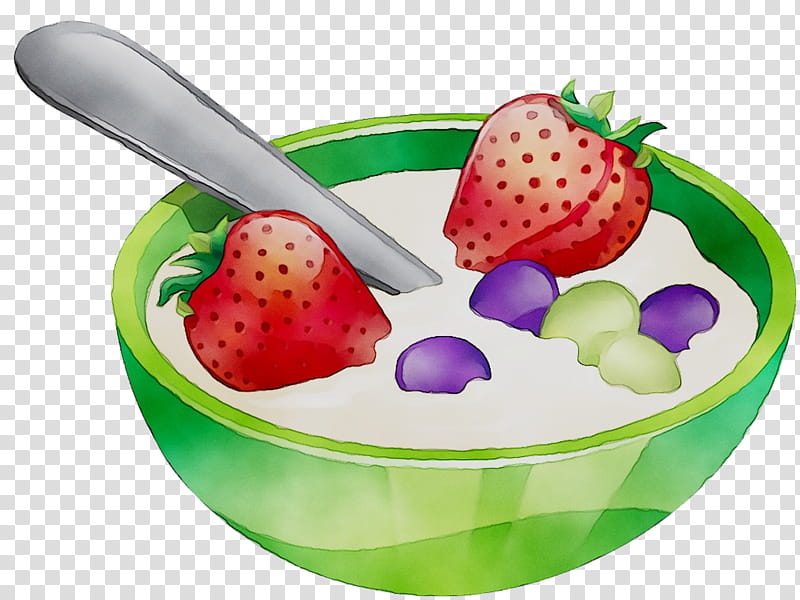 Frozen Food, Strawberry, Tableware, Superfood, Diet Food, Frozen Dessert, Spoon, Breakfast transparent background PNG clipart