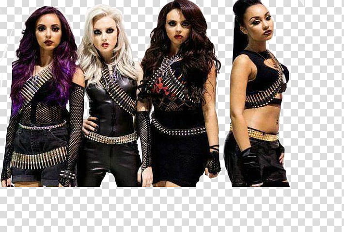 Little Mix DNA, of  women wearing black tops transparent background PNG clipart