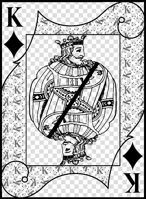 King of Diamond playing card transparent background PNG clipart