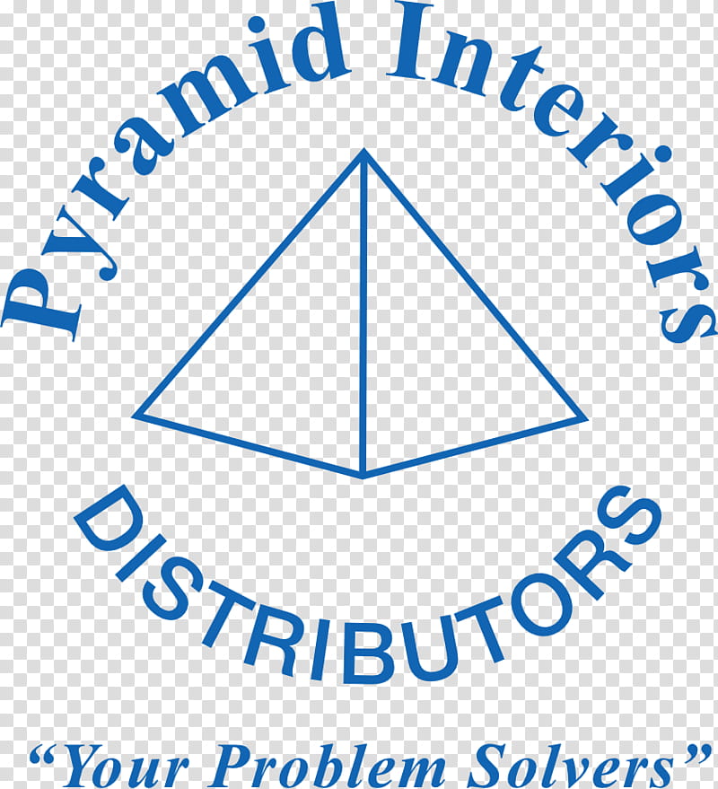 Pyramid Interiors Blue, Organization, Angle, Logo, Triangle, Memphis, Text, Line transparent background PNG clipart
