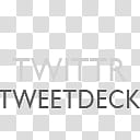 Gill Sans Text Dock Icons, Tweetdeck-, twittr tweetdeck text transparent background PNG clipart