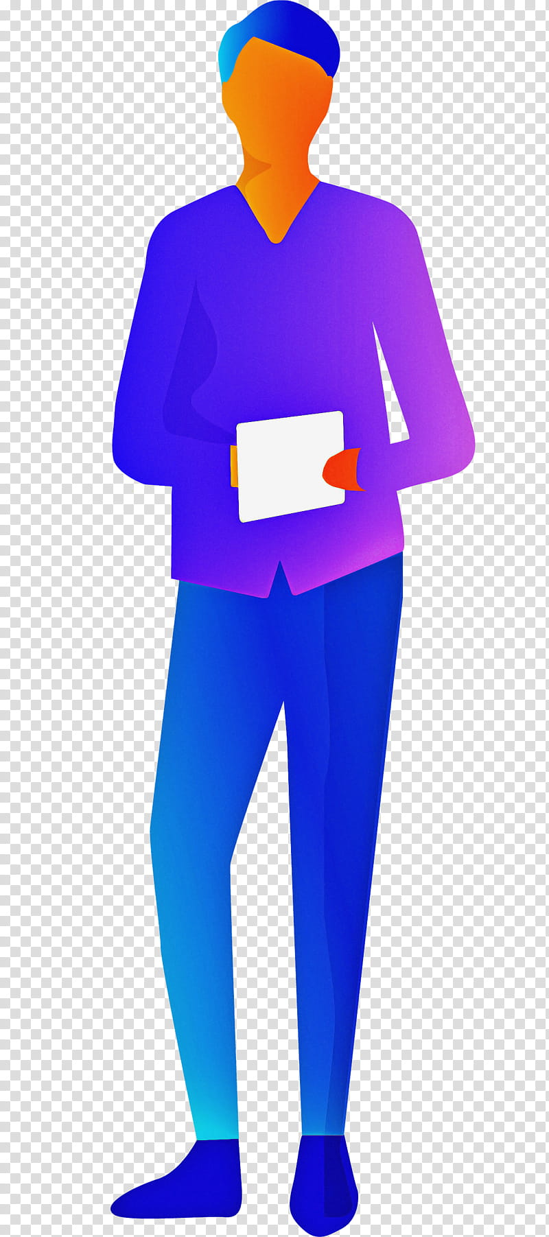 clothing electric blue standing purple violet, Sleeve, Trousers, Suit transparent background PNG clipart