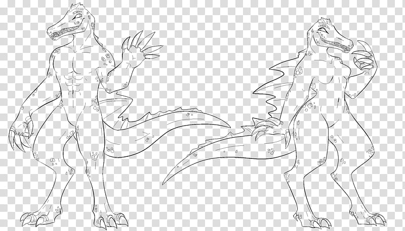 Anthro Spinosaurus Base transparent background PNG clipart