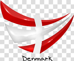 WORLD CUP Flag, red and white Denmark logo transparent background PNG clipart