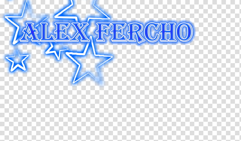 alex fercho en azul oscuro texto transparent background PNG clipart