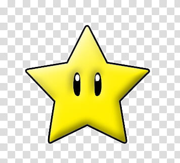 Super Mario, yellow star with eyes art transparent background PNG clipart