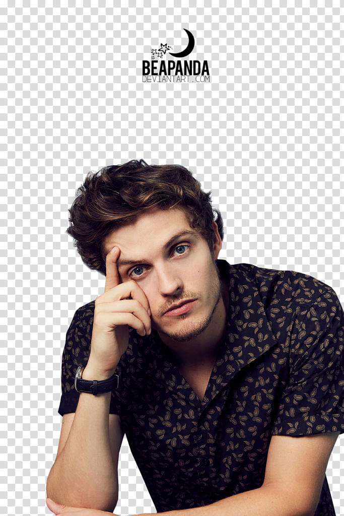 Daniel Sharman, man resting head transparent background PNG clipart