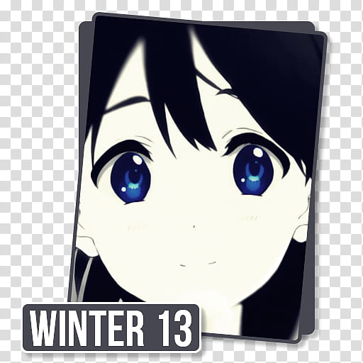 Anime Icon , Winter  F, Winter  folder icon transparent background PNG clipart