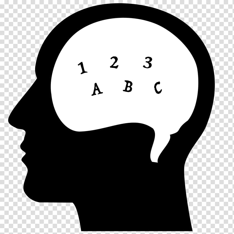 Cartoon Brain, Human Brain, Thought, Silhouette, Student, Cognition, Learning, Psychology transparent background PNG clipart