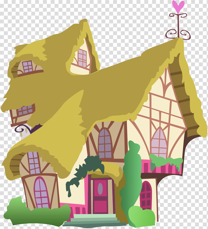 MLP Ponyville Building, yellow house illustration transparent background PNG clipart