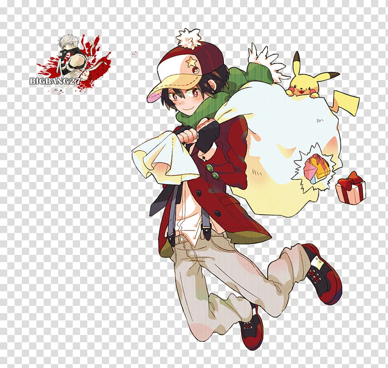 Red - Pokemon Trainer Red Png,Pokemon Red Png - free transparent