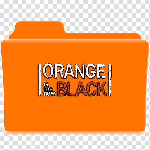 Orange Is The New Black folder icons S and S, OITNB Main C transparent background PNG clipart