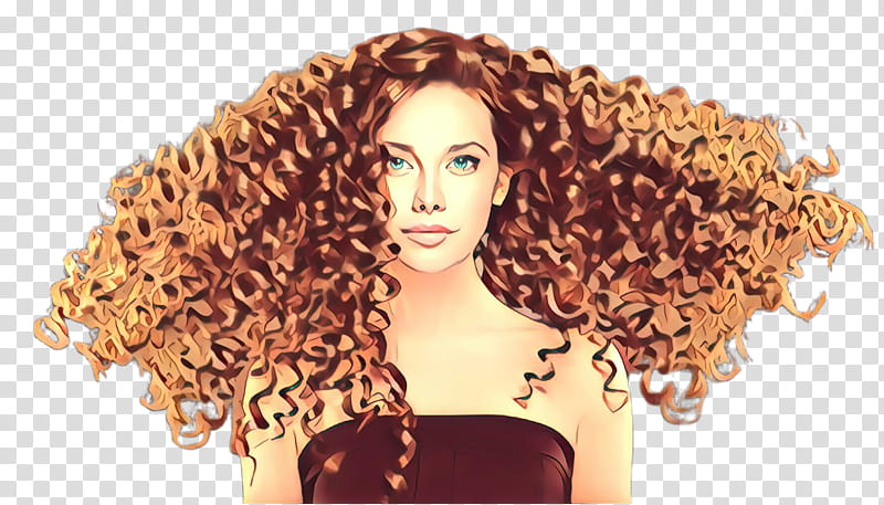 hair jheri curl hairstyle ringlet wig, Hair Coloring, Eyebrow, Beauty, Human, Brown transparent background PNG clipart