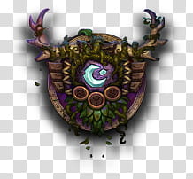 World of Warcraft Dock Icons, Drood, green and purple relic icon transparent background PNG clipart