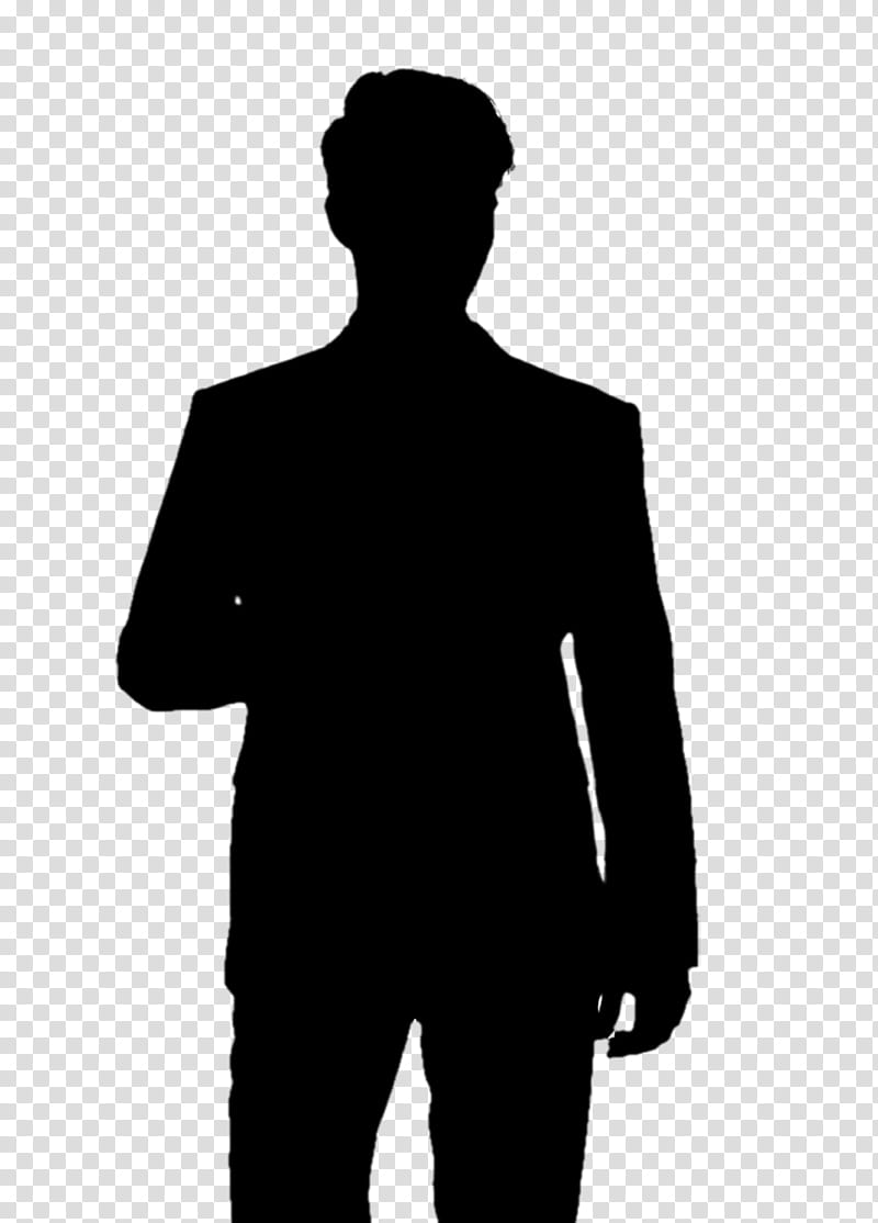 Silhouette Standing, Portrait, Human, Black, Suit, Male, Gentleman, Formal Wear transparent background PNG clipart