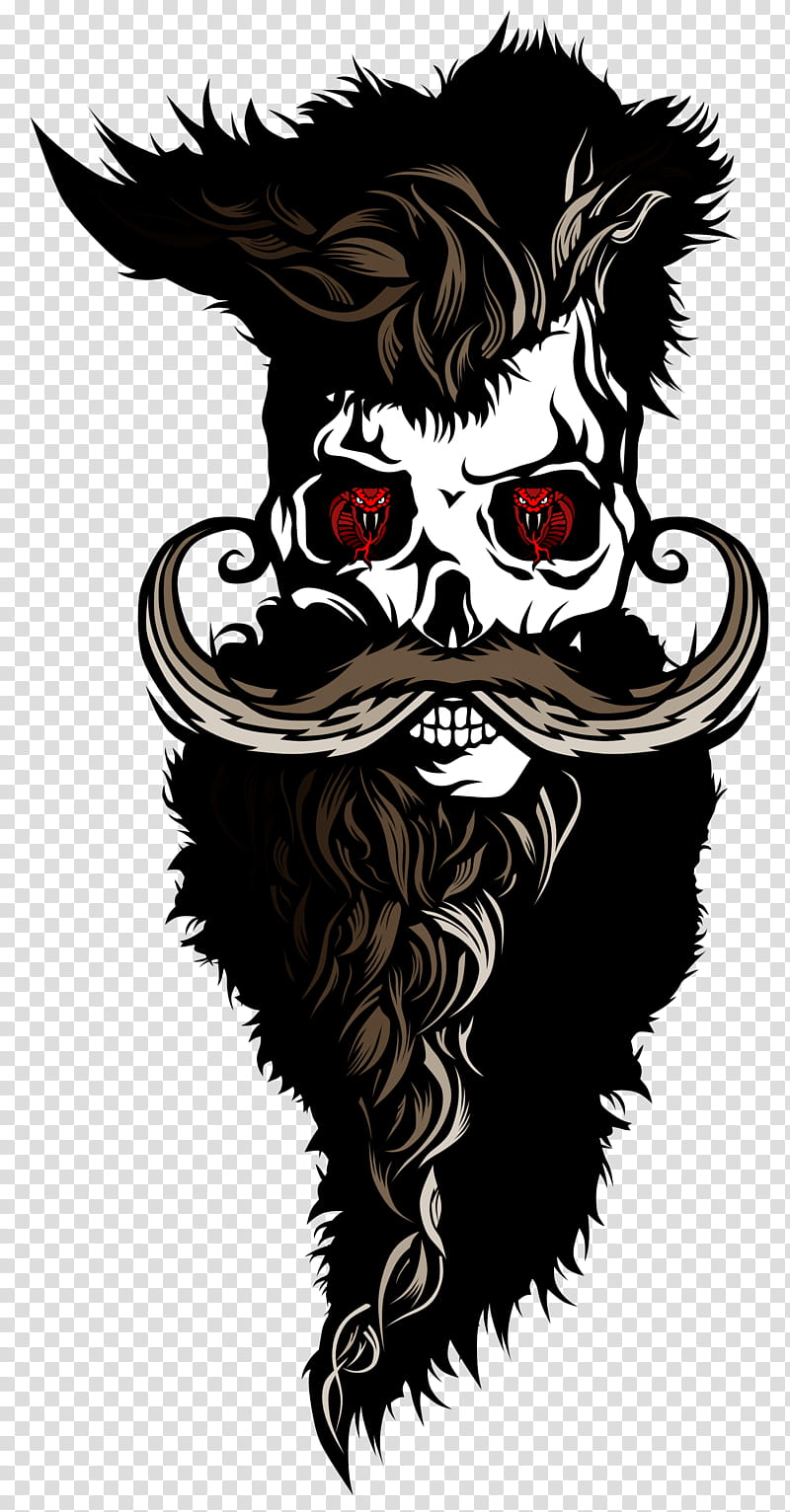 Human Skull Drawing, Tshirt, SweatShirt, Beard, Skull And Crossbones, Moustache, Hipster, Spreadshirt transparent background PNG clipart