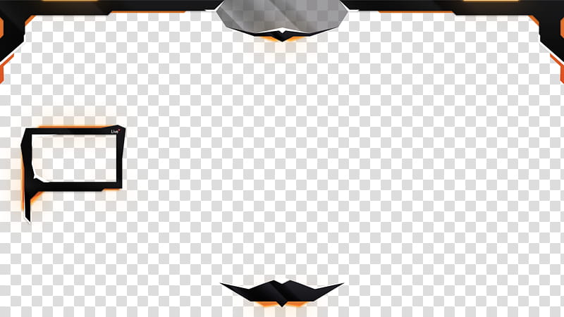 Rocket League Overlay Black n Orange transparent background PNG clipart