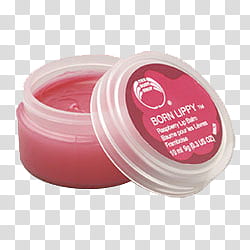 Born Lippy lip balm jar transparent background PNG clipart