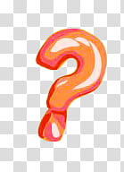 orange question mark transparent background PNG clipart