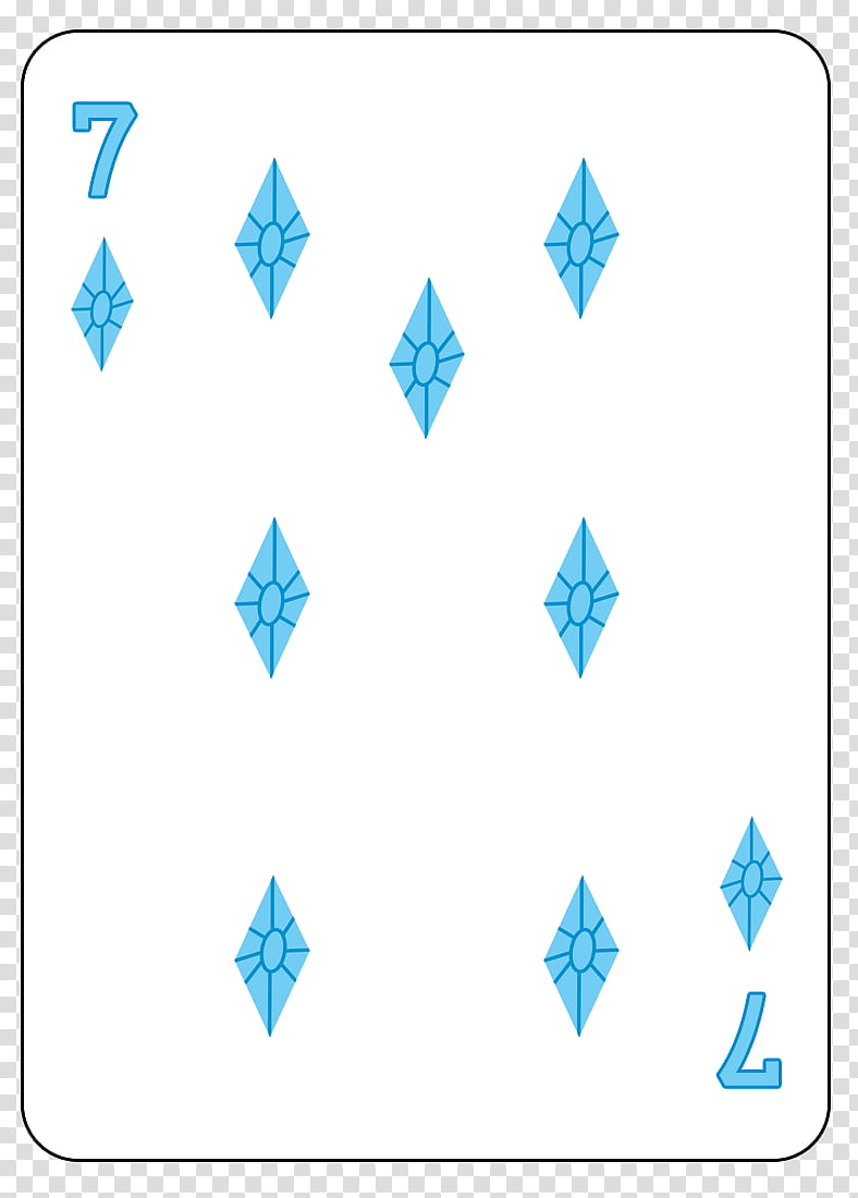 MLP FiM Playing Card Deck, blue and white  of diamond playing card transparent background PNG clipart