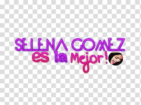 Selena es la Mejor Texto transparent background PNG clipart