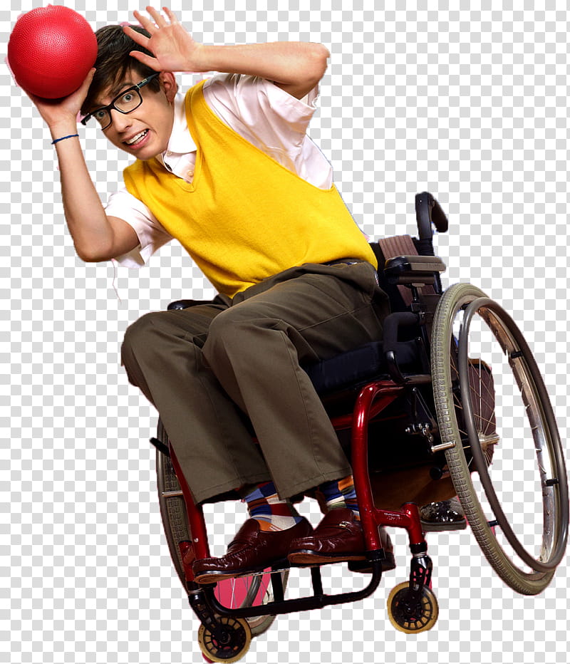 glee Dodgeball, man sitting on wheelchair transparent background PNG clipart