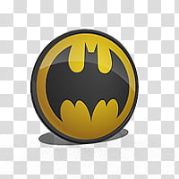 Batman Boot Animation, yellow and black Batman logo transparent background PNG clipart