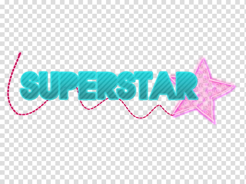 Textos de BTR, Superstar text with pink star transparent background PNG clipart