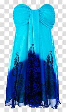 Vestidos Dress, blue and teal sweetheart neckline dress transparent background PNG clipart