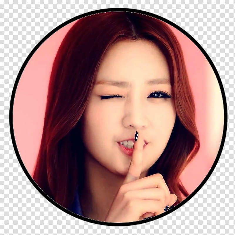 A Pink Bomi Circle Logo transparent background PNG clipart