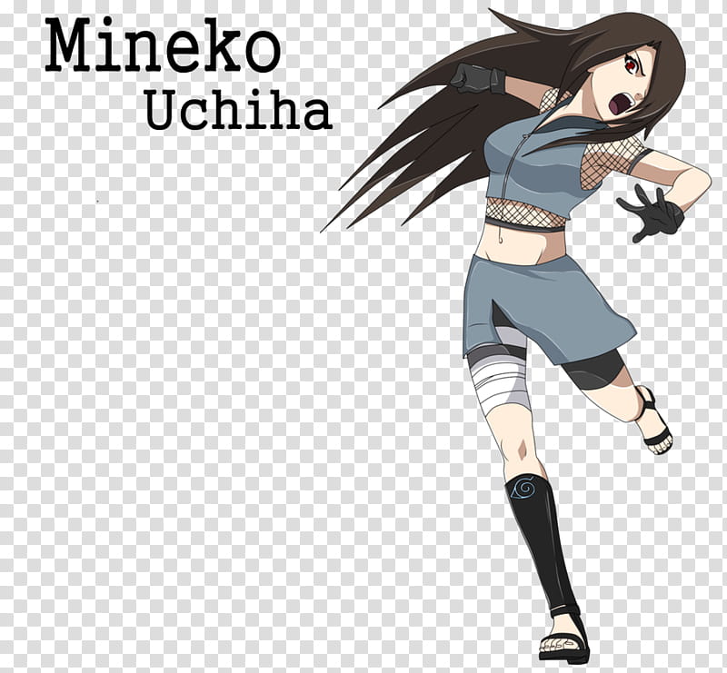 FullBody Mineko Uchiha transparent background PNG clipart