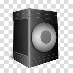 iZ Elite Icons age, CD-Drive, black and gray speaker art transparent background PNG clipart