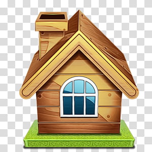 house roof property home real estate, Watercolor, Paint, Wet Ink, Bird Feeder, Cottage, Building, Wood transparent background PNG clipart thumbnail