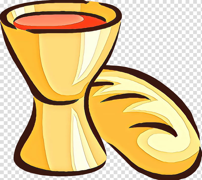 Eucharist Yellow, Sacramental Bread, First Communion, Chalice, Mass, Drawing transparent background PNG clipart