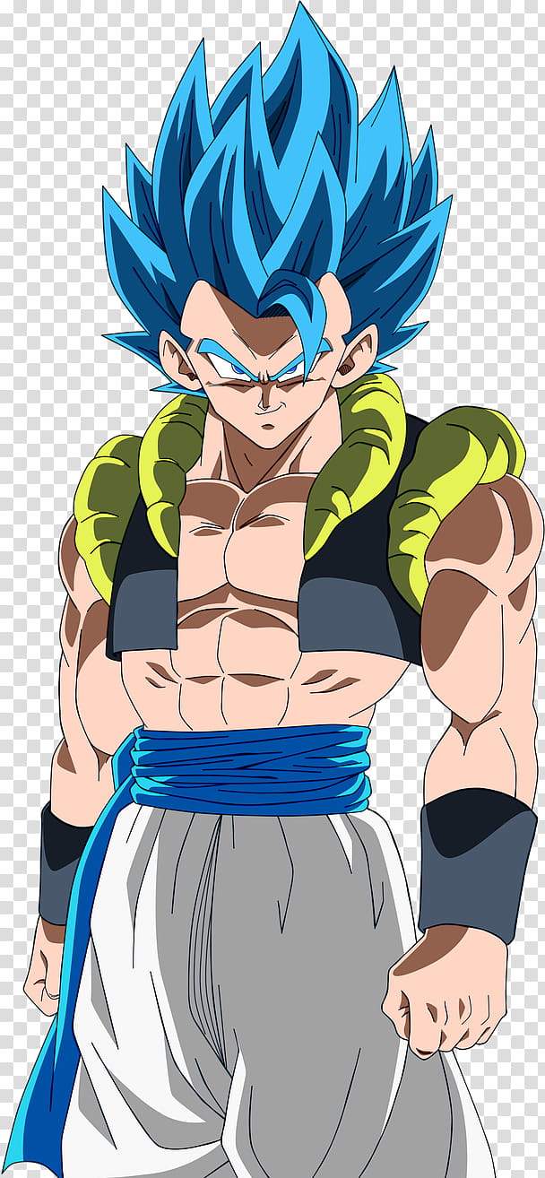 Gogeta Super Saiyajin Blue, blue-haired Dragon Ball character illustration  transparent background PNG clipart