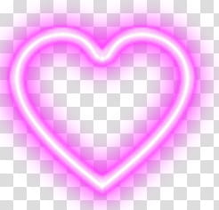 Love Lignts, pink heart shape transparent background PNG clipart