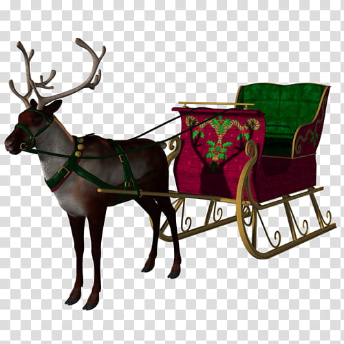 Christmas Decoration Drawing, Reindeer, Santa Claus, Christmas Day, Arrenslee, Sled, Vehicle, Wagon transparent background PNG clipart