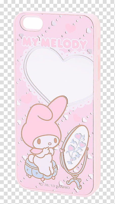 x, pink Hello Kitty My Melody iPhone case transparent background PNG clipart