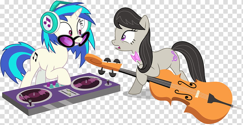 DJ Pon  and Octavia Going To Be Late transparent background PNG clipart