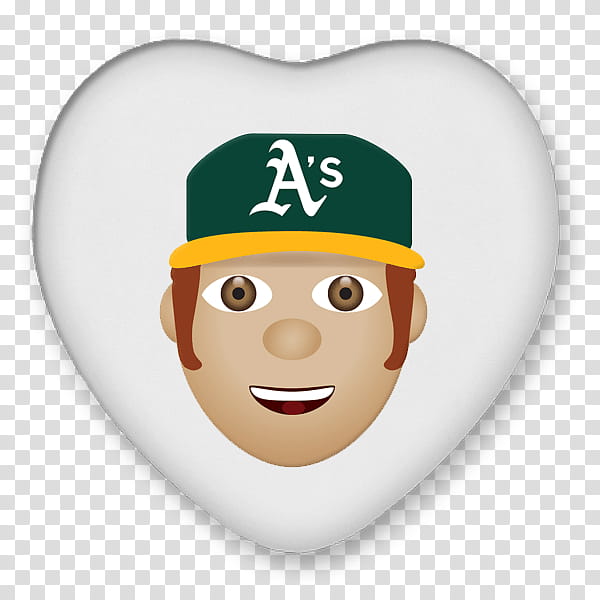 Smile Emoji, Oakland Athletics, Mlb, Share It Using Digital Tools And Media, Team, Hat, Sticker, Head transparent background PNG clipart